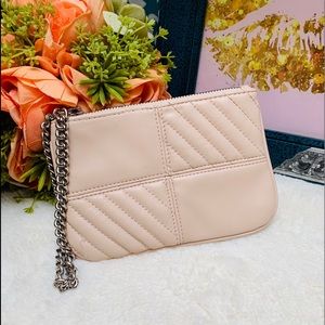 Express Soft Faux Quilted Leather Wristlet